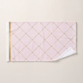 AANGEPASTE PINK GOLD ELEGANT BATHROOM TOWEL SET BAD HANDDOEK (Handdoek)