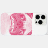 Aangepaste PINK Grumpy Puggy Case-Mate iPhone Case (Achterkant (horizontaal))
