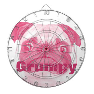 Aangepaste PINK Grumpy Puggy Dartbord