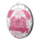 Aangepaste PINK Grumpy Puggy Dartbord (Voorkant Rechts)