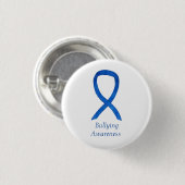 Aangepaste pins voor bulkbewustzijn Blauw lint Ronde Button 3,2 Cm (Voorkant /achterkant)