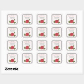 Aangepaste Pioenroos Herdenkingskaars Sticker (Vel)
