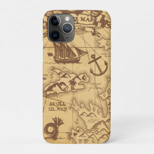 Aangepaste Piratenkaart landpunt Familie Case-Mate iPhone Case