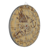 Aangepaste Piratenkaart landpunt Familie Dartbord (Voorkant Links)