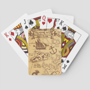 Aangepaste Piratenkaart landpunt Familie Pokerkaarten