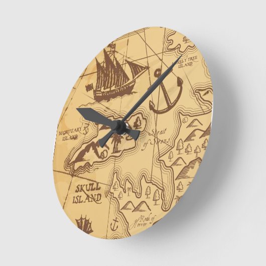 Aangepaste Piratenkaart landpunt Familie Ronde Klok (Hoek)