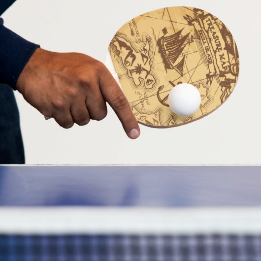 Aangepaste Piratenkaart landpunt Familie Tafeltennisbatje (Insitu)