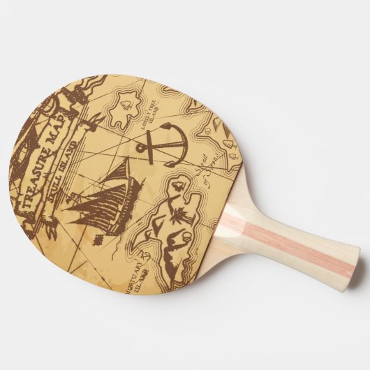 Aangepaste Piratenkaart landpunt Familie Tafeltennisbatje (Zijkant)