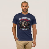 Aangepaste Pit Bull Fokkerij Gepersonaliseerde Fot T-shirt (Voorkant volledig)