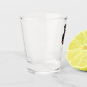 Aangepaste Pit Bull-huwelijk voor huisdieren Shot Glas (Links)