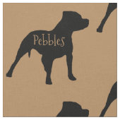Aangepaste Pitbull Dog Fabric Stof (Close Up)