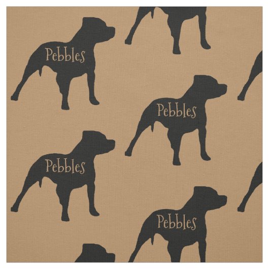 Aangepaste Pitbull Dog Fabric Stof (Swatch)