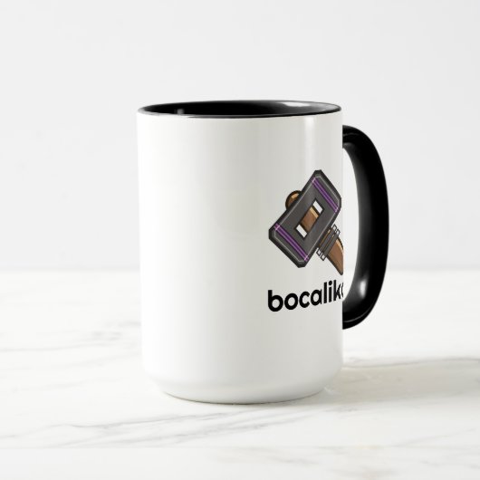 Aangepaste Pixel Hammer Logo Mok – Bewerkbare teks (Voorkant rechts)