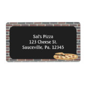 Aangepaste Pizza Product Label Zakelijk Label (Voorkant)