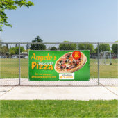 Aangepaste Pizzeria Restaurant Grote Buitenmuur Spandoek (Insitu)