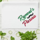 Aangepaste pizzeria theedoek (Gevouwen)