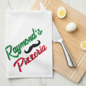 Aangepaste pizzeria theedoek (Quarter Fold)