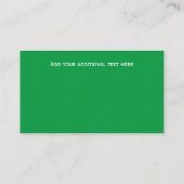 Aangepaste pizzeria visitekaartje (Achterkant)