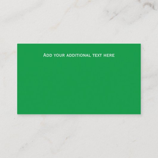 Aangepaste pizzeria visitekaartje (Achterkant)