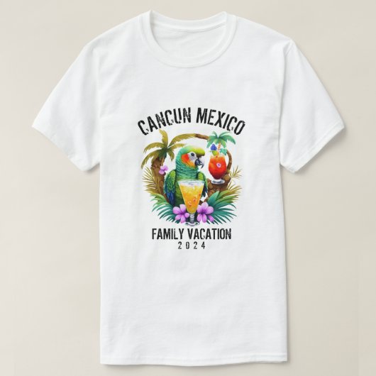 Aangepaste plaats Familie Vakantie Groep Matching T-shirt (Design voorkant)