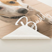 Aangepaste plaatsnaam Typografie en foto Sherpa Deken (3/4)