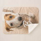 Aangepaste plaatsnaam Typografie en foto Sherpa Deken (Voorkant (horizontaal))