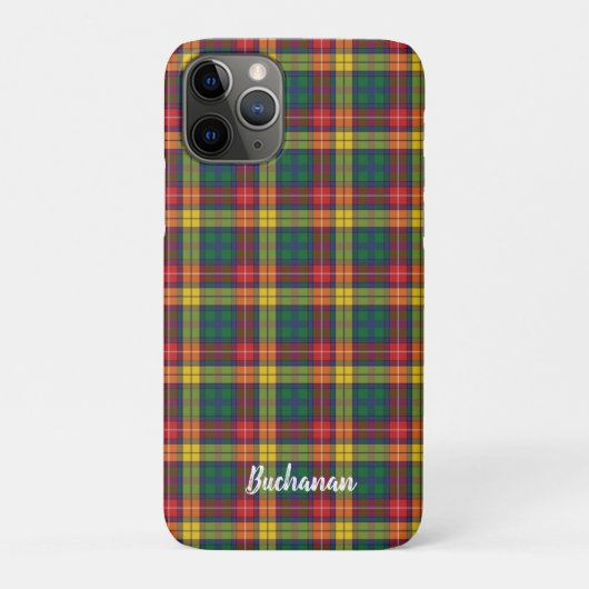Aangepaste Plaid Clan Buchanan Gepersonaliseerde n Case-Mate iPhone Case (Achterkant)