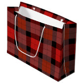 Aangepaste plaid groot cadeauzakje (Voorkant Gekanteld)