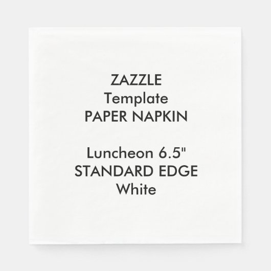 Aangepaste Plain Edge Luncheon Papier Servet Sjabl (Voorkant)