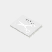 Aangepaste plakbiljetten voor haarsalon of bast post-it® notes (Schuin)