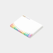 Aangepaste plaknotities voor leraren – Kleurpotloo Post-it® Notes (Schuin)
