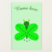 Aangepaste plank voor Sint Patricks Day Butterfly Planner (Voorkant)
