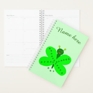 Aangepaste plank voor Sint Patricks Day Butterfly Planner