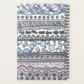 Aangepaste planner Aangepaste naam Blauwe Planner (Achterkant)