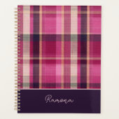 Aangepaste Planner Gingham Patroon Stijl (Voorkant)