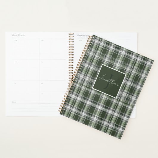 Aangepaste Planner Gingham Patroon Stijl (Display)