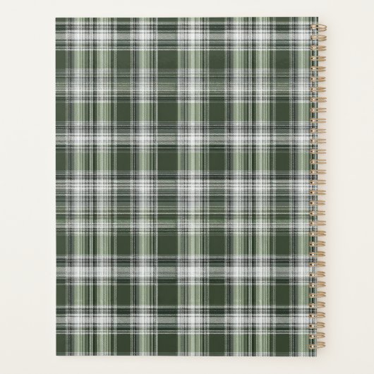 Aangepaste Planner Gingham Patroon Stijl (Achterkant)