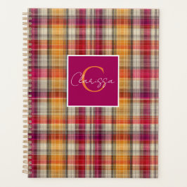 Aangepaste Planner Gingham Patroon Stijl