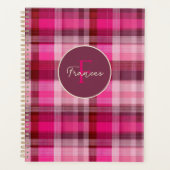 Aangepaste Planner Gingham Patroon Stijl (Voorkant)