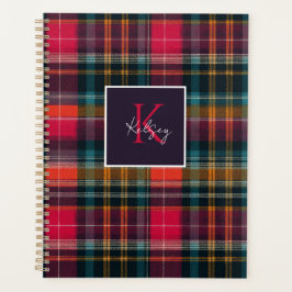 Aangepaste planner met Gingham-patroon stijl
