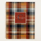 Aangepaste planner met Gingham-patroonstijl (Voorkant)