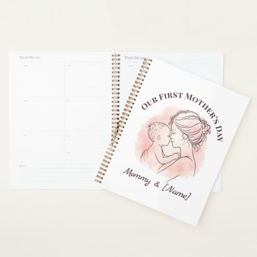 Aangepaste planner voor de eerste moederdag voor n (Display)