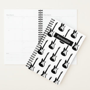 Aangepaste planner voor gitaarspeler of muzieklera