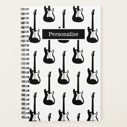Aangepaste planner voor gitaarspeler of muzieklera (Voorkant)