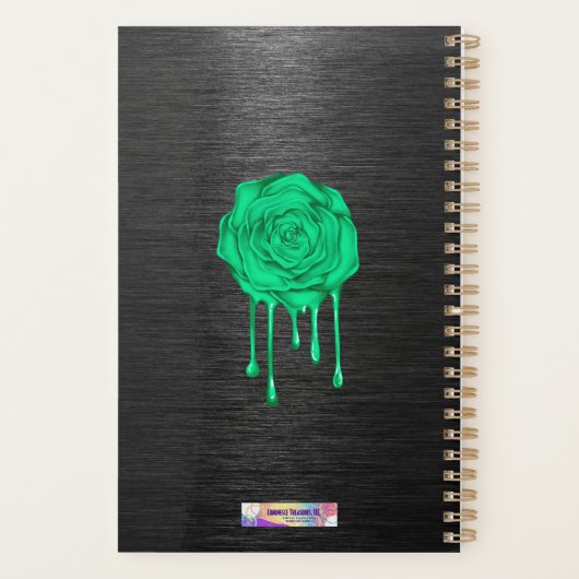 Aangepaste planner voor groen Roos uitlijnen (Achterkant)