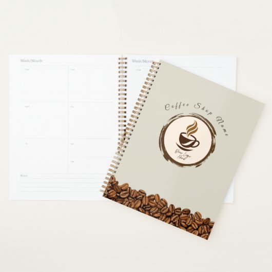 Aangepaste planner voor koffiezaak – Gepersonalise (Display)