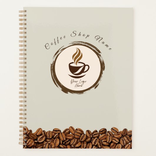 Aangepaste planner voor koffiezaak – Gepersonalise (Voorkant)