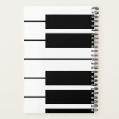 Aangepaste planner voor pianospeler of muziekleraa (Achterkant)