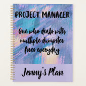 Aangepaste planner voor projectmanager bij Funny (Voorkant)