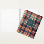 Aangepaste planningsagenda met Gingham-patroonstij Planner (Display)